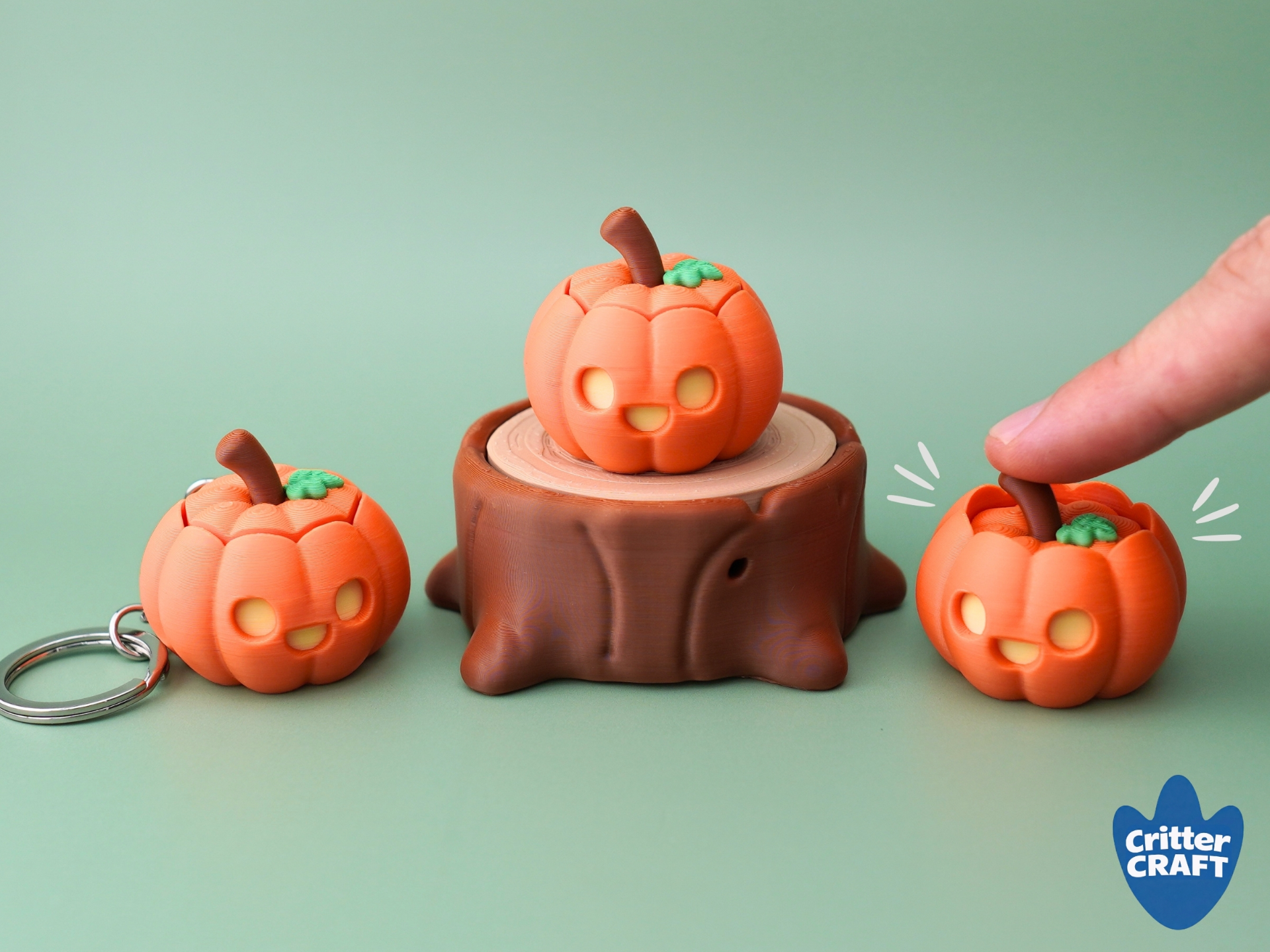 Mini Jack-O-Lantern Clicker Fidget Toy