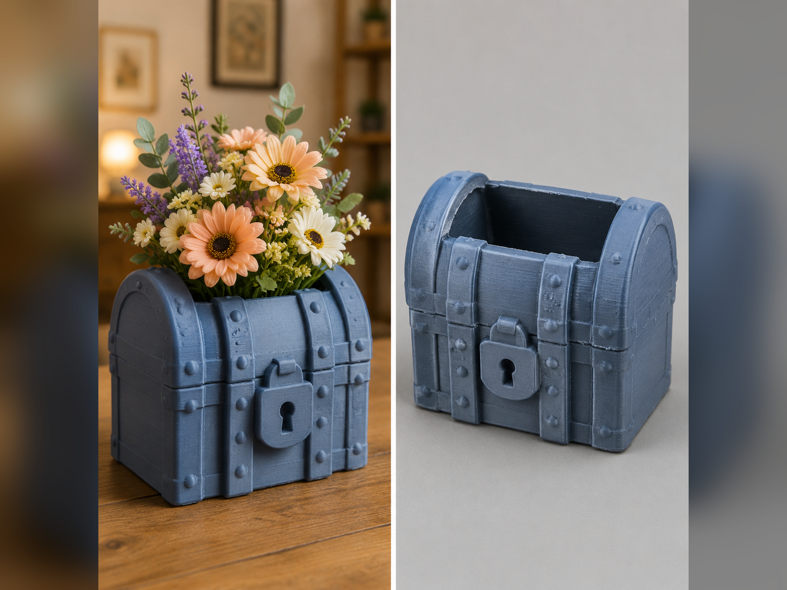 Treasure Chest Flower Vase