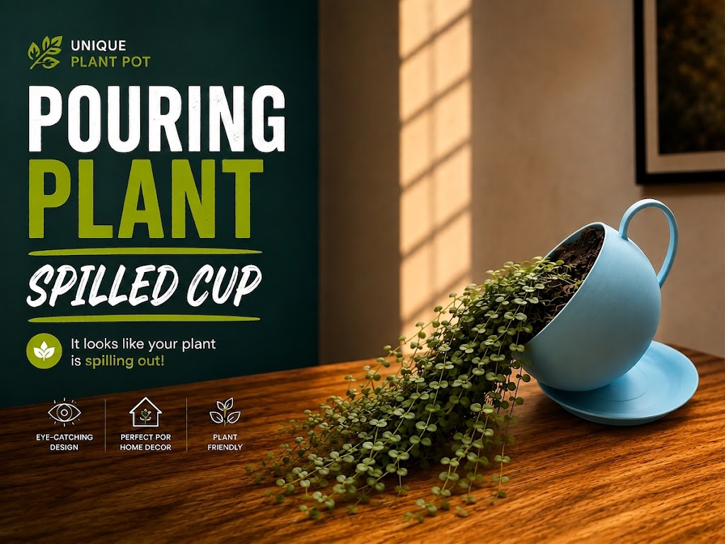 Pouring Plant - Spilled Cup