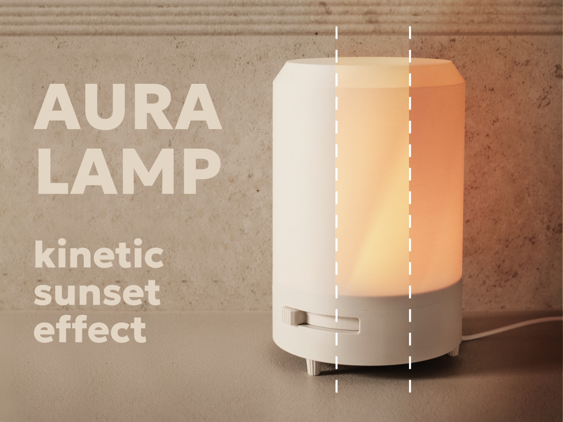 AURA Kinetic Iris Sunset Lamp- Mechanical Blooming