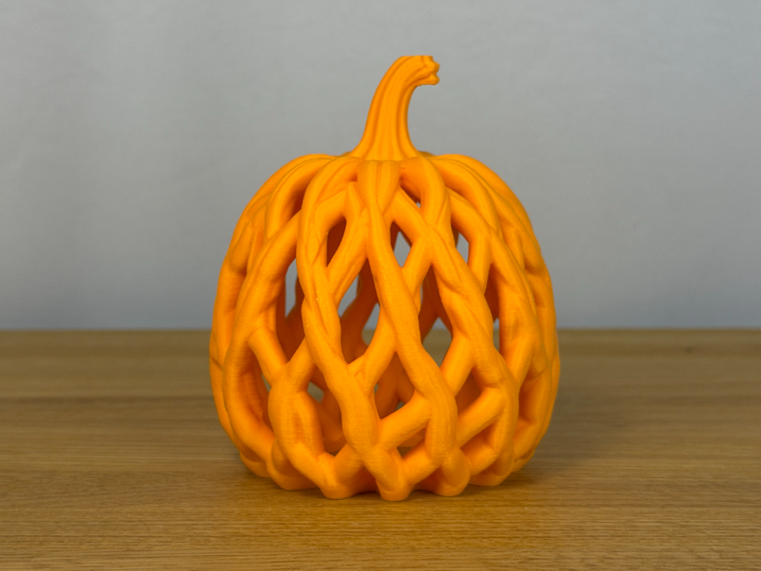 Woven Pumpkin Lantern