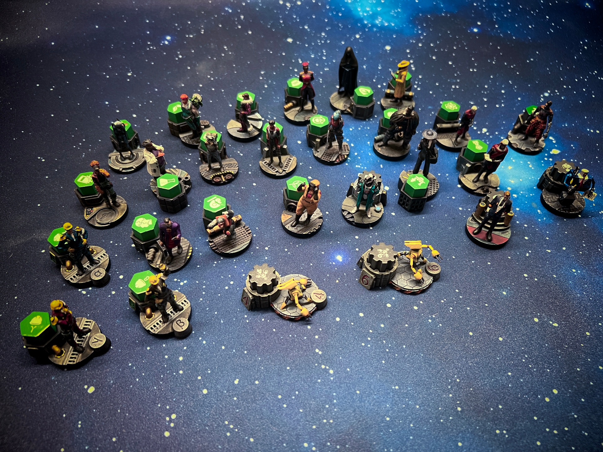 Bases for Stationfall miniatures complete set