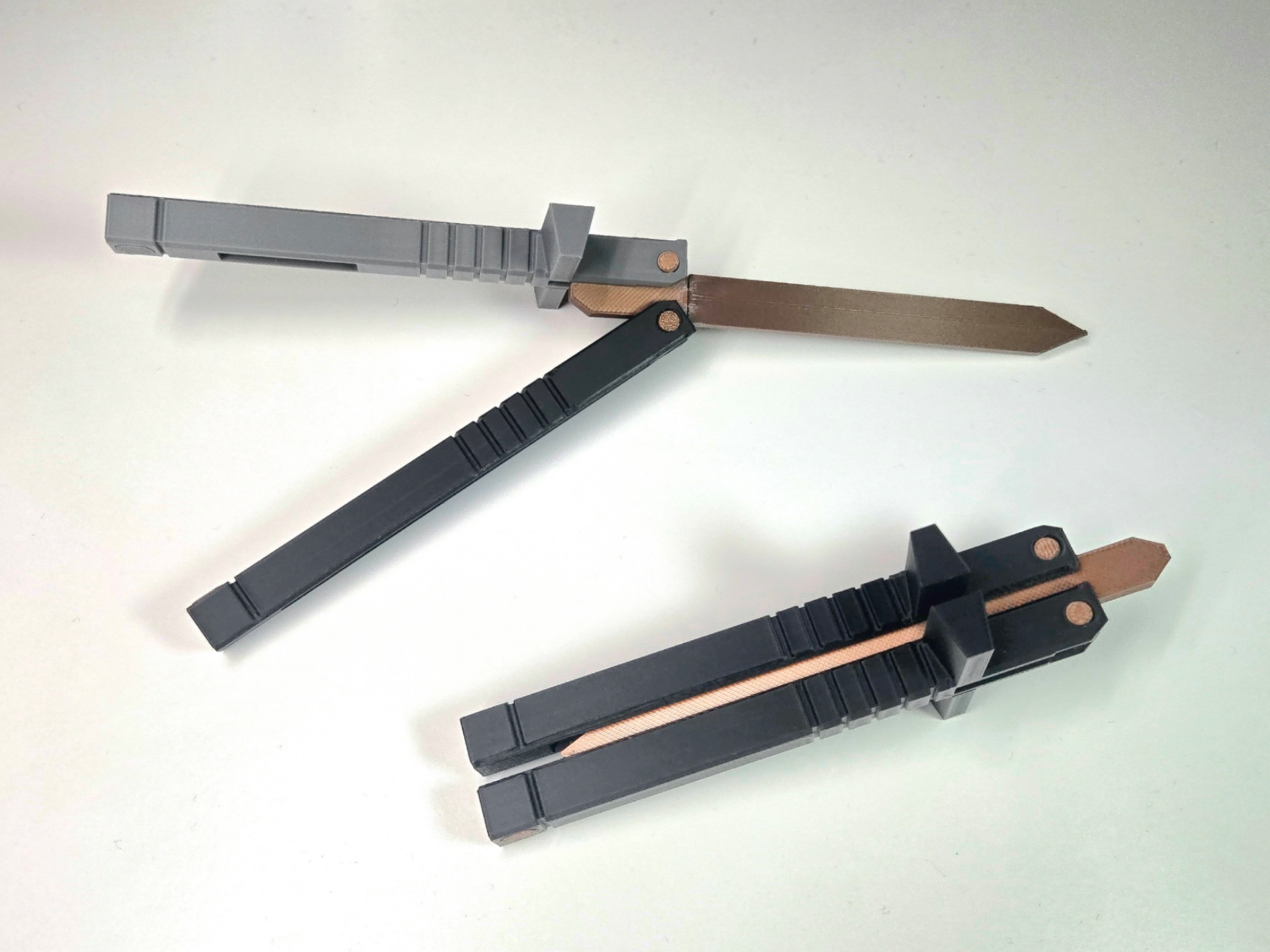 Minimalistic Balisong - Butterfly Sword