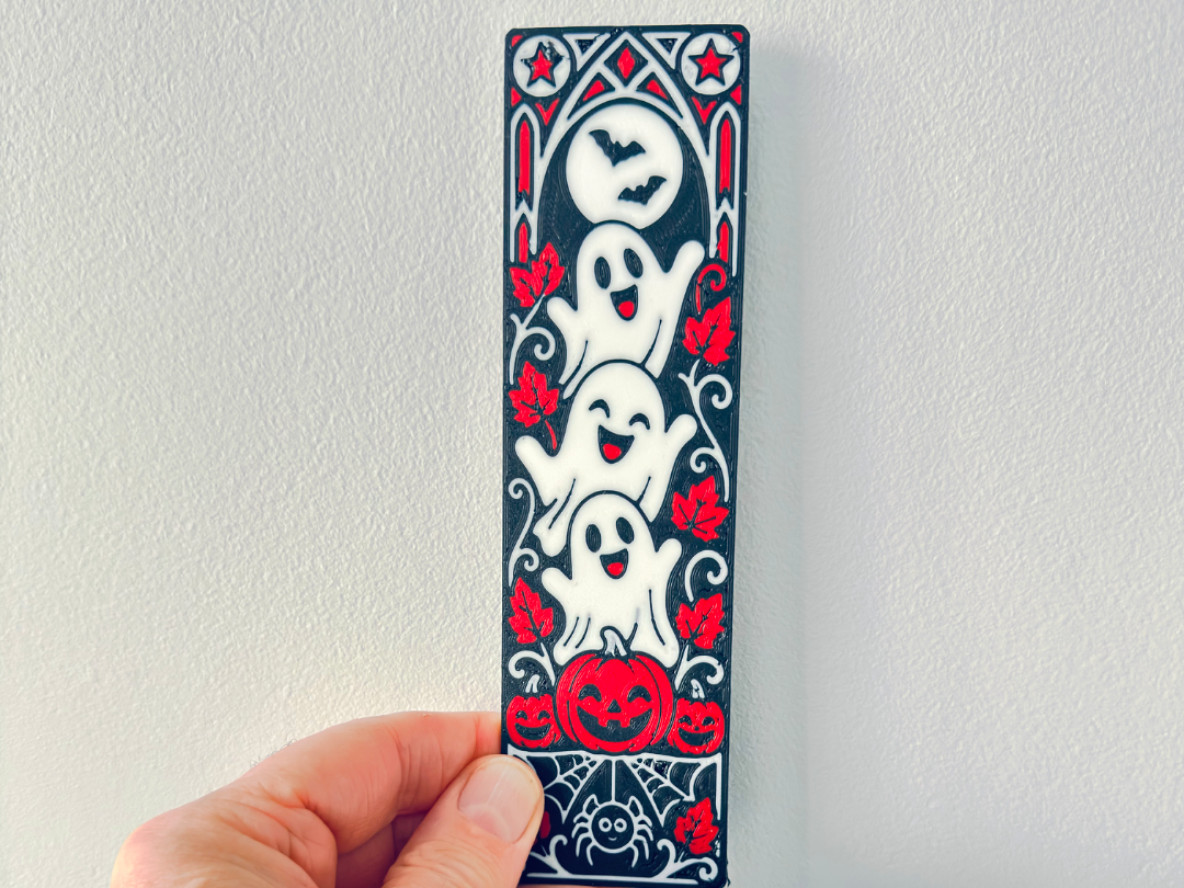 Halloween Ghost Bookmark Ghosts, Pumpkins Bats