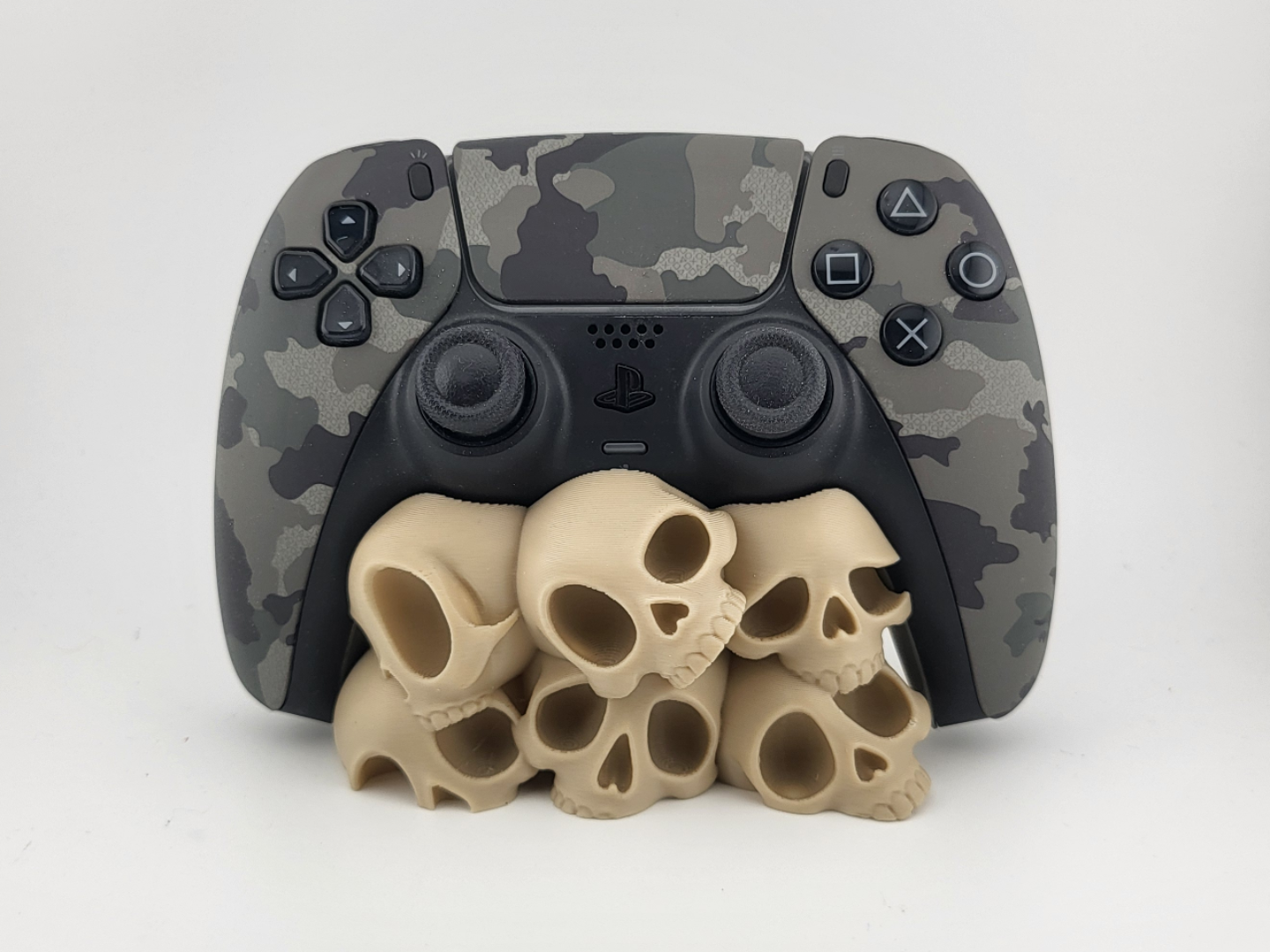 PS5 Skull Controller Stand | Gaming Desk Decor