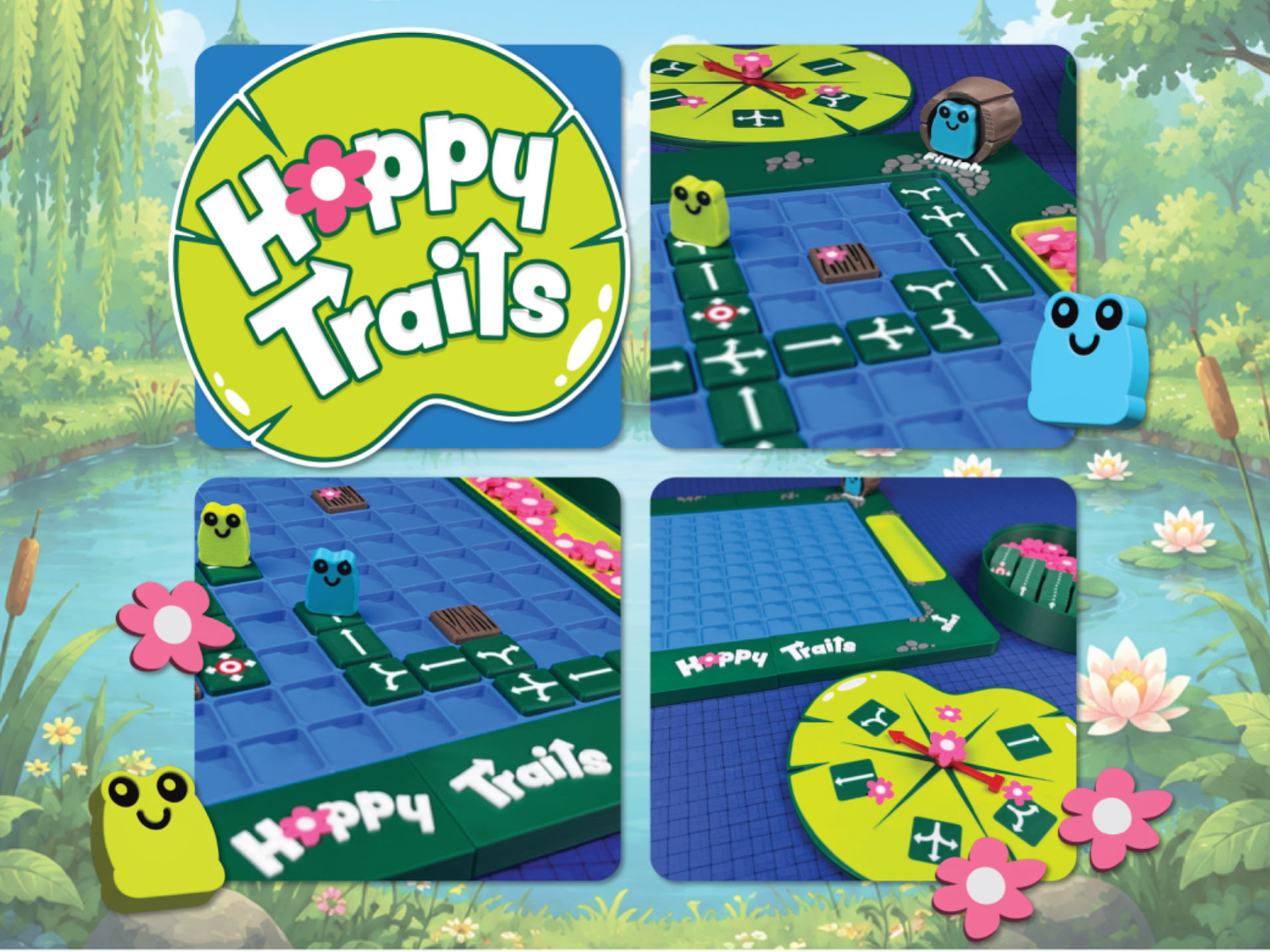 Hoppy Trails - A Froggy Race Across Playgrid Pond!