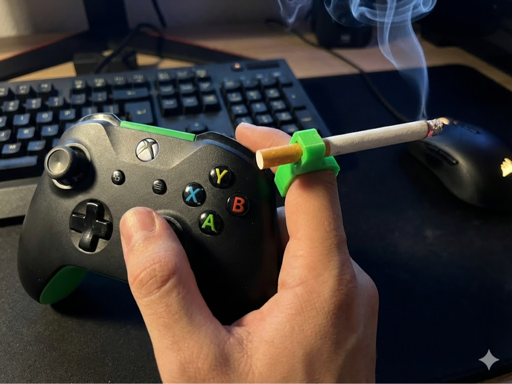 Anello Porta-Sigaretta per Gamer