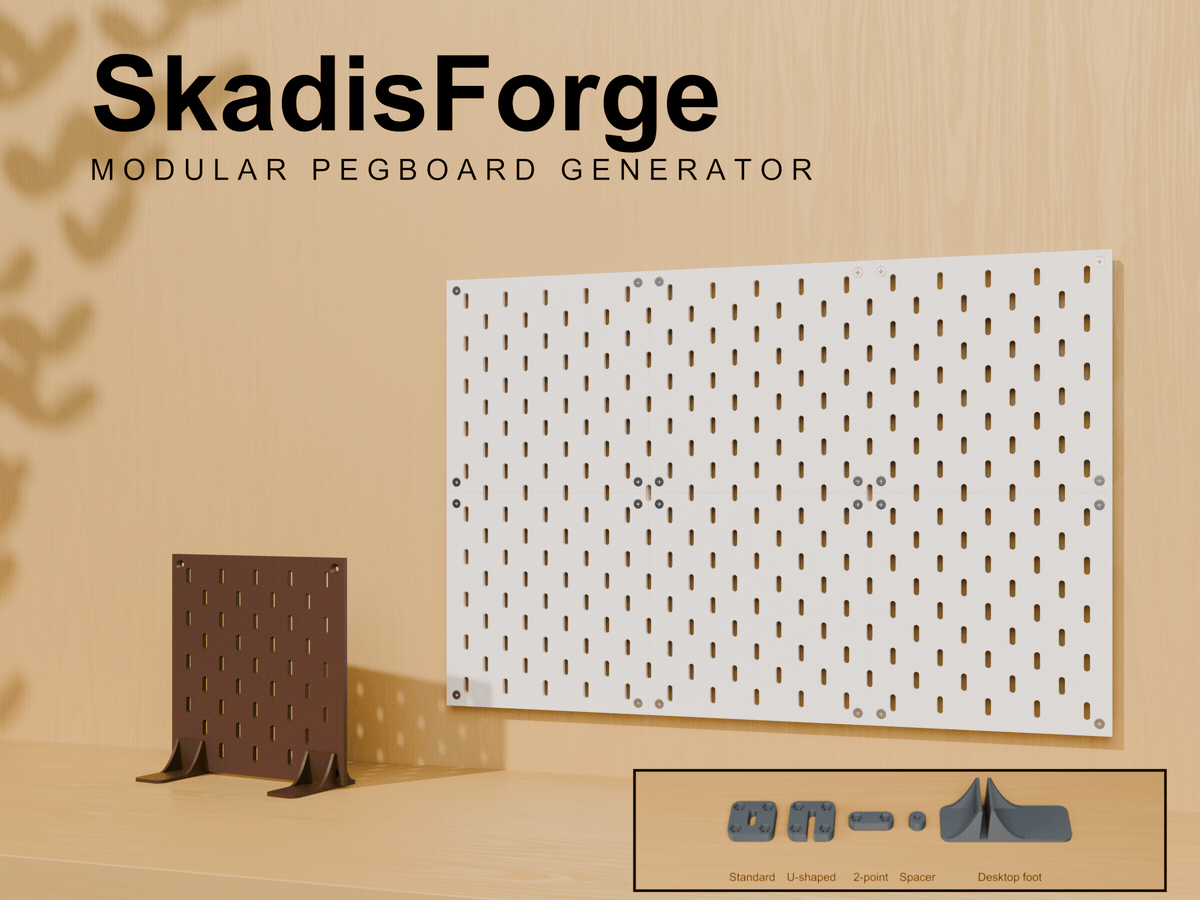 SkadisForge — IKEA SKADIS Pegboard Generator