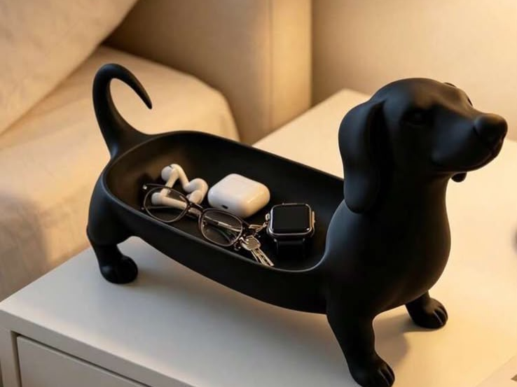 Dachshund Catchall Tray