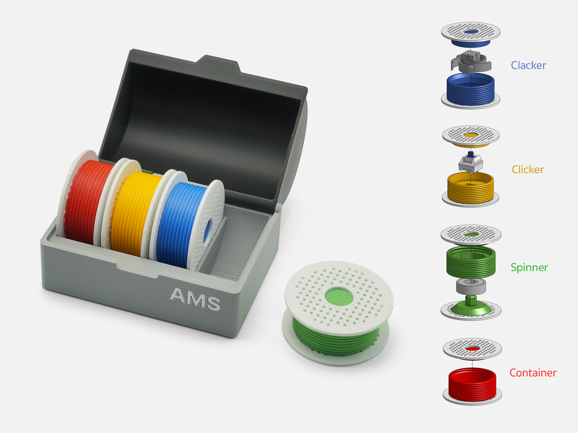 Filament Spool Fidget Toys with AMS