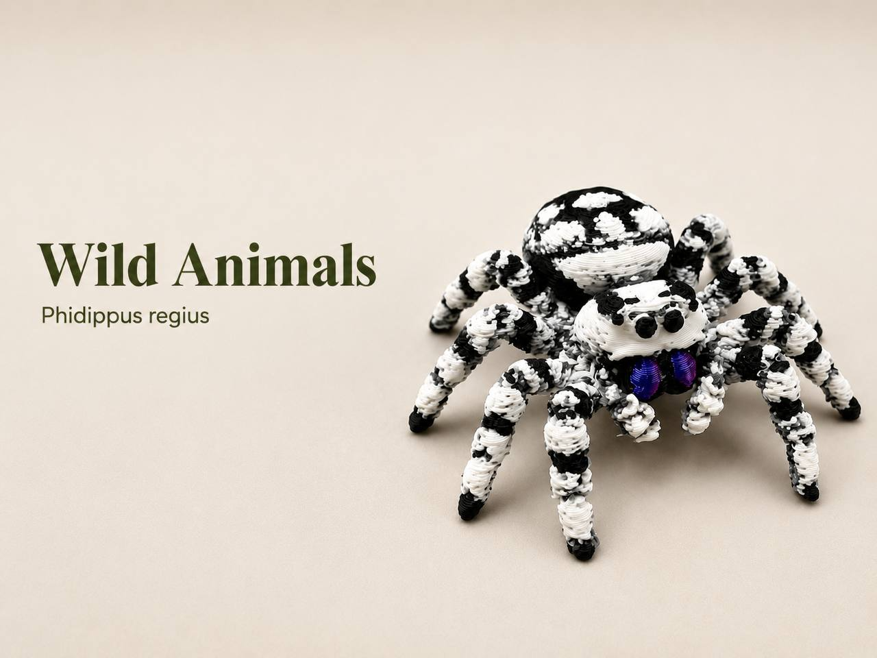 Jumping Spider - Phidippus regius