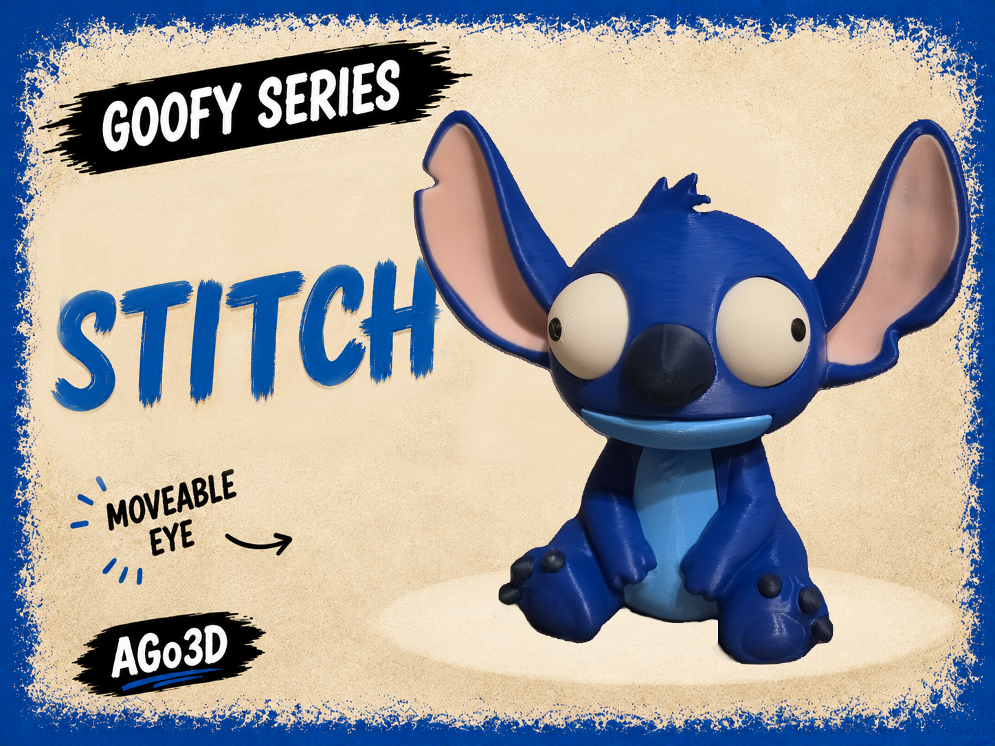 Goofy series –STITCH Movable Eyes NO AMS