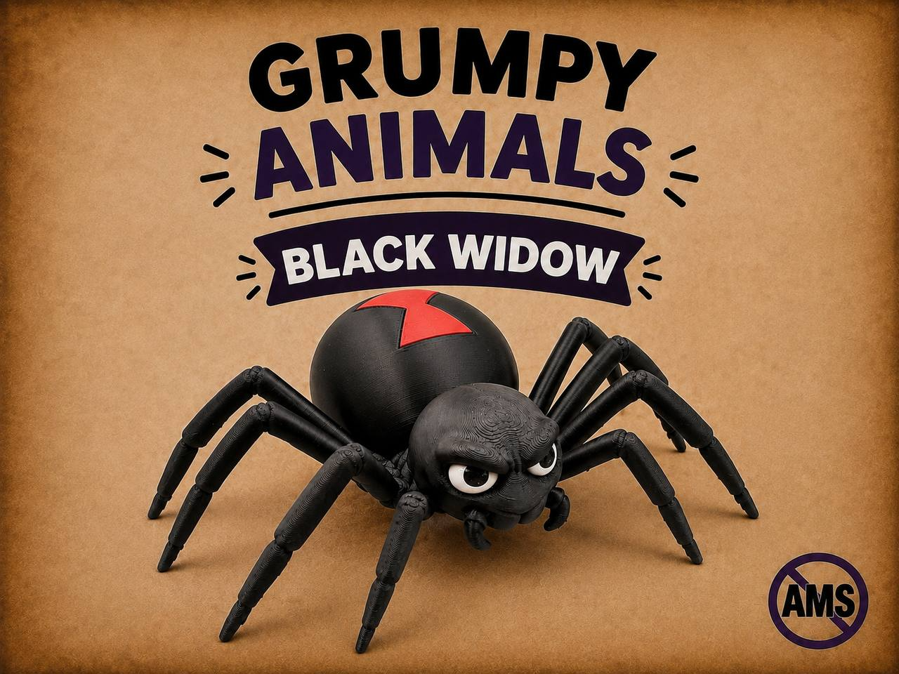 Grumpy Black Widow