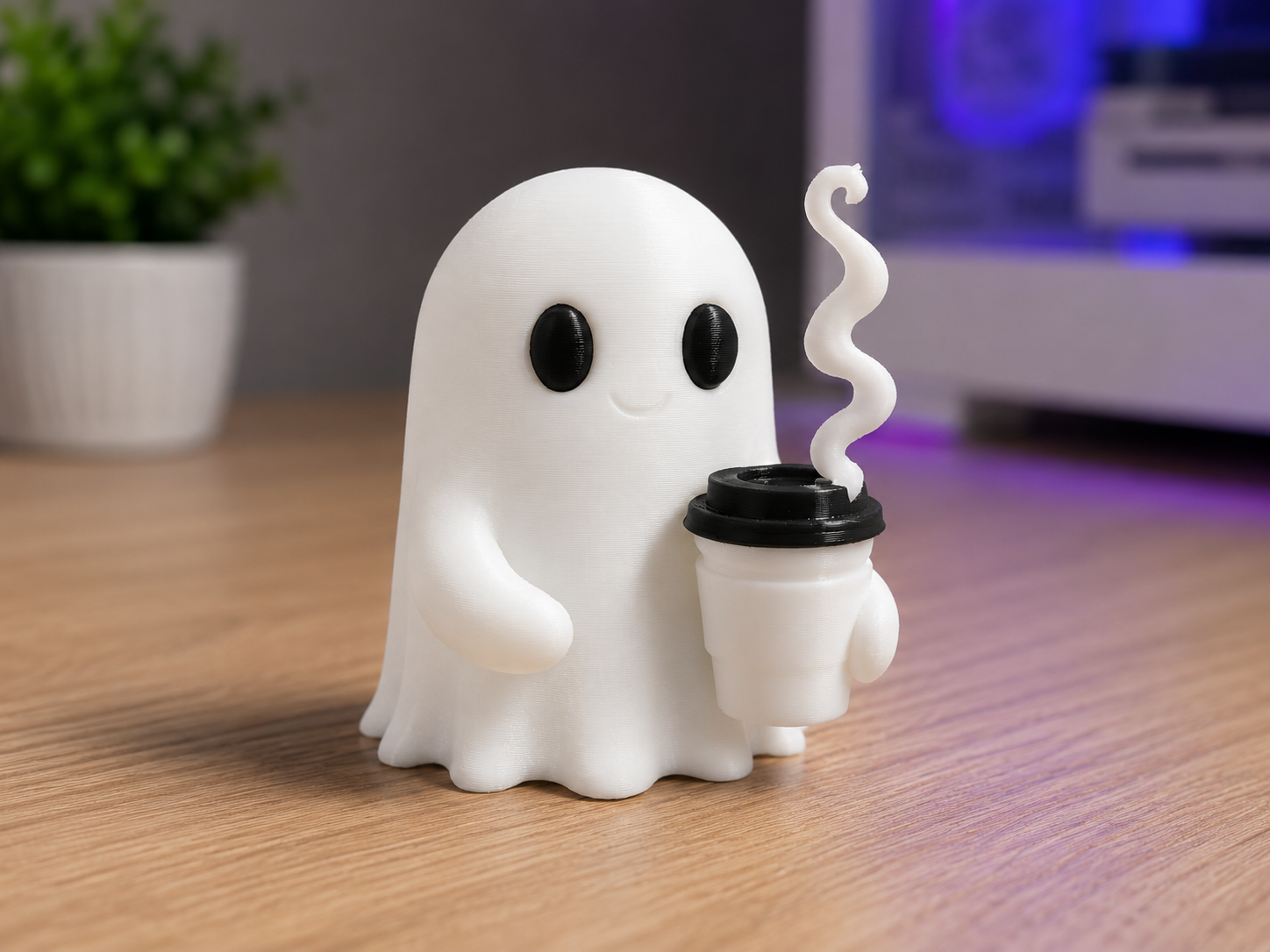 Cute Ghost & Coffee