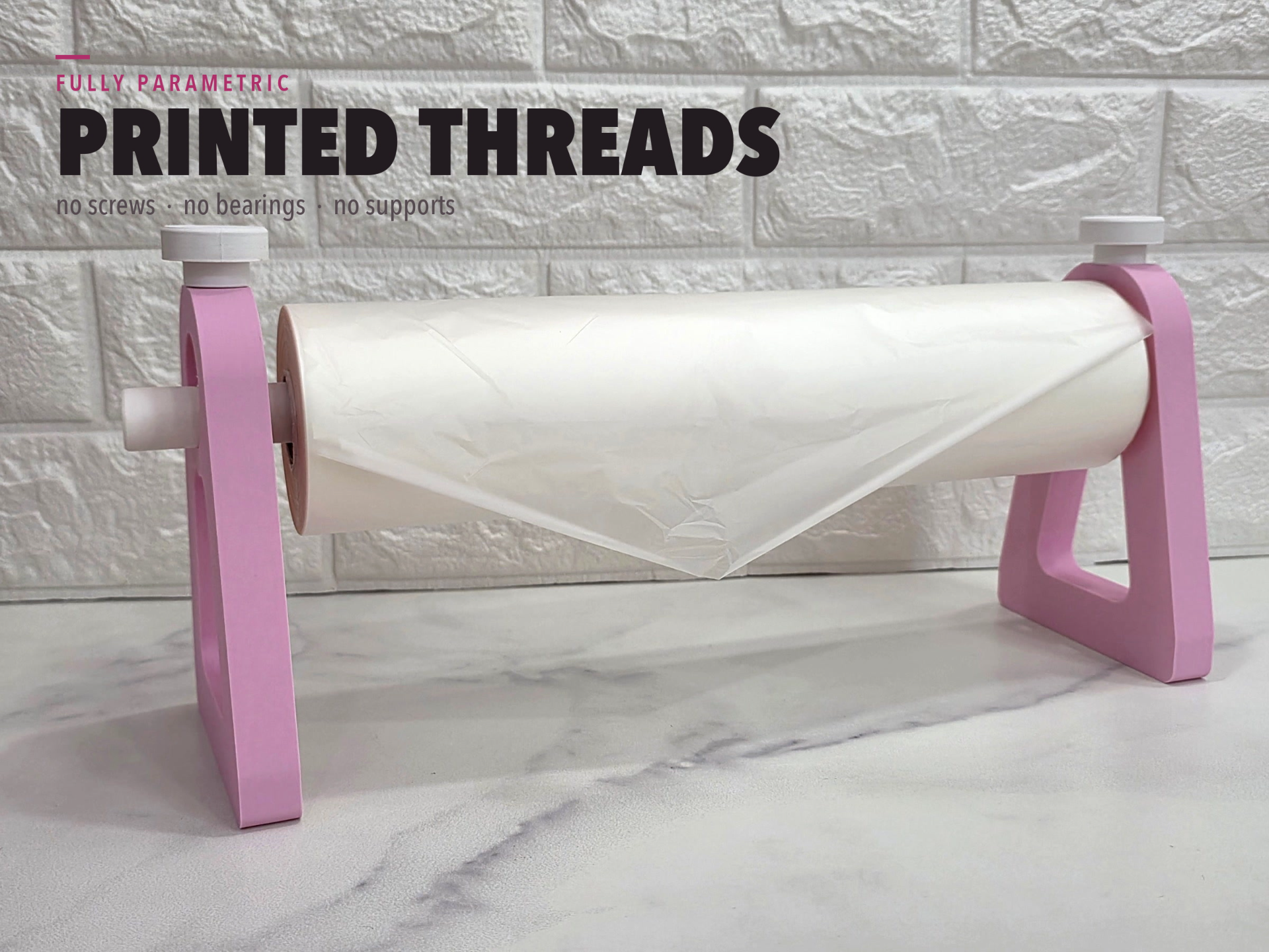 Roll Holder - Kraft Paper, Film, Vinyl, Ribbon