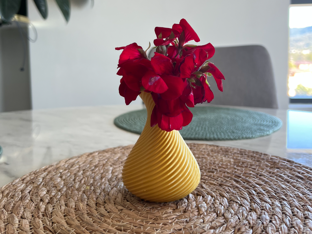 Spiral flower vase