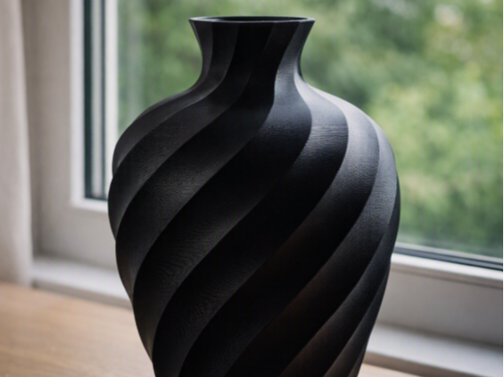 Twisted Japandi Polygon Vase