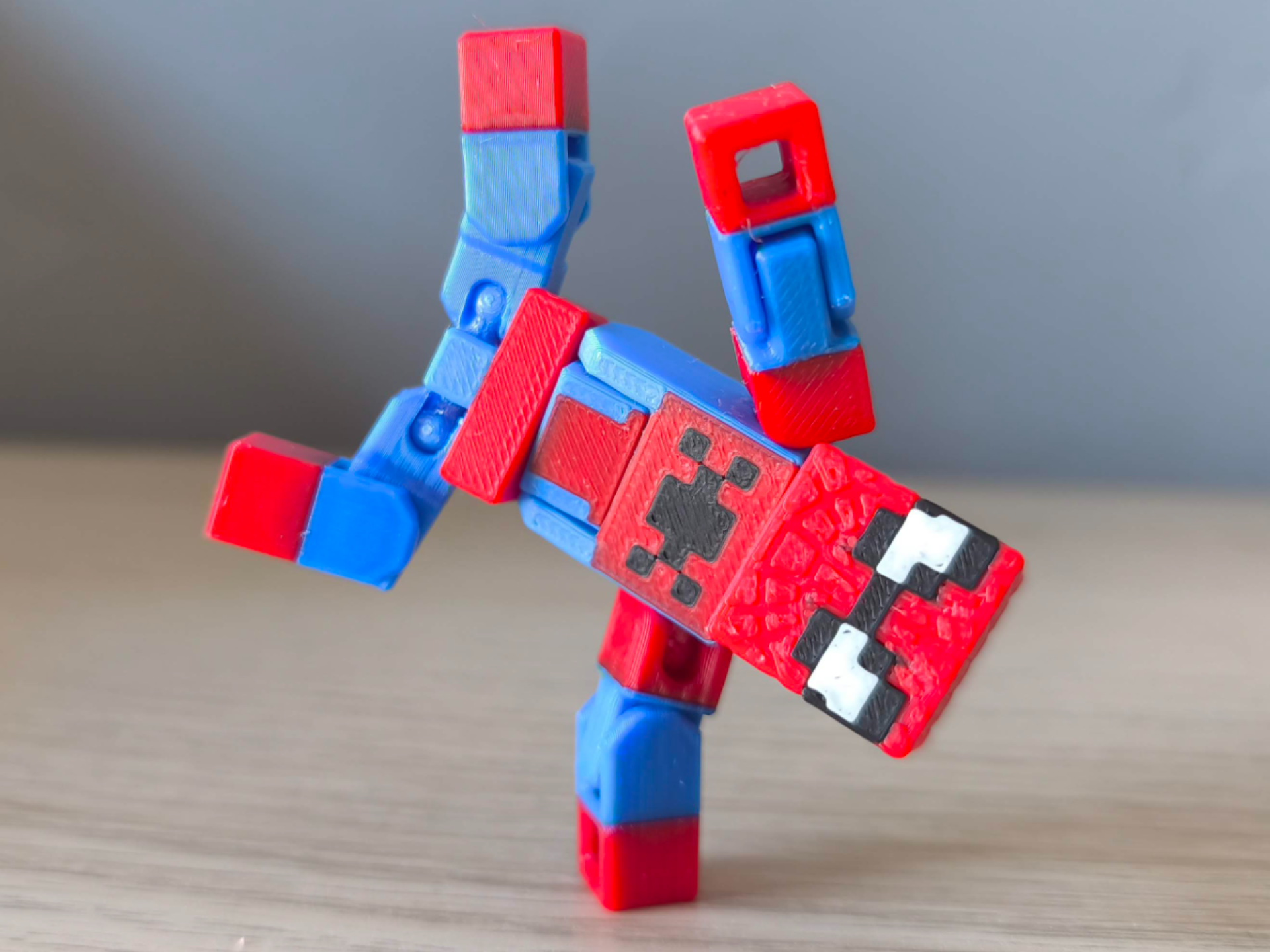 Spiderman 2.0 - Print in Place Minecraft Figure