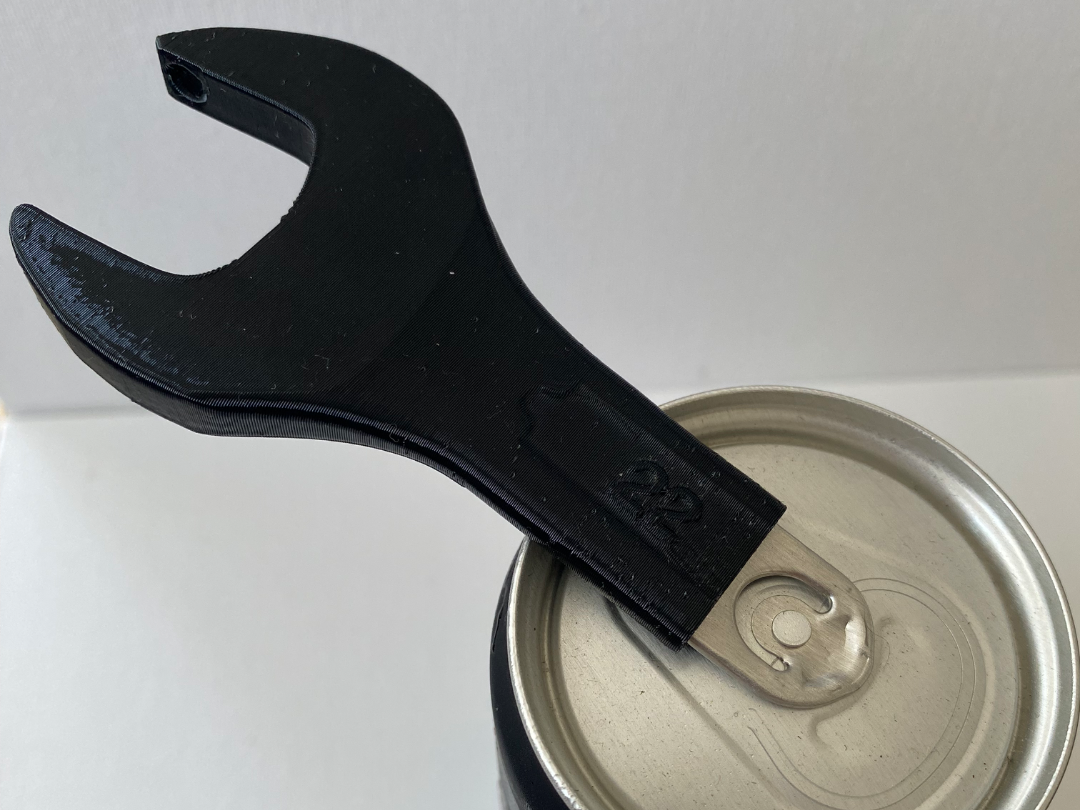 Wrench tool, can opener. 1:1 scale keychain