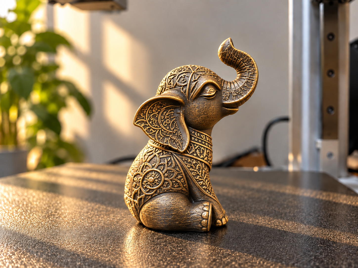Ornate Elephant Figurine