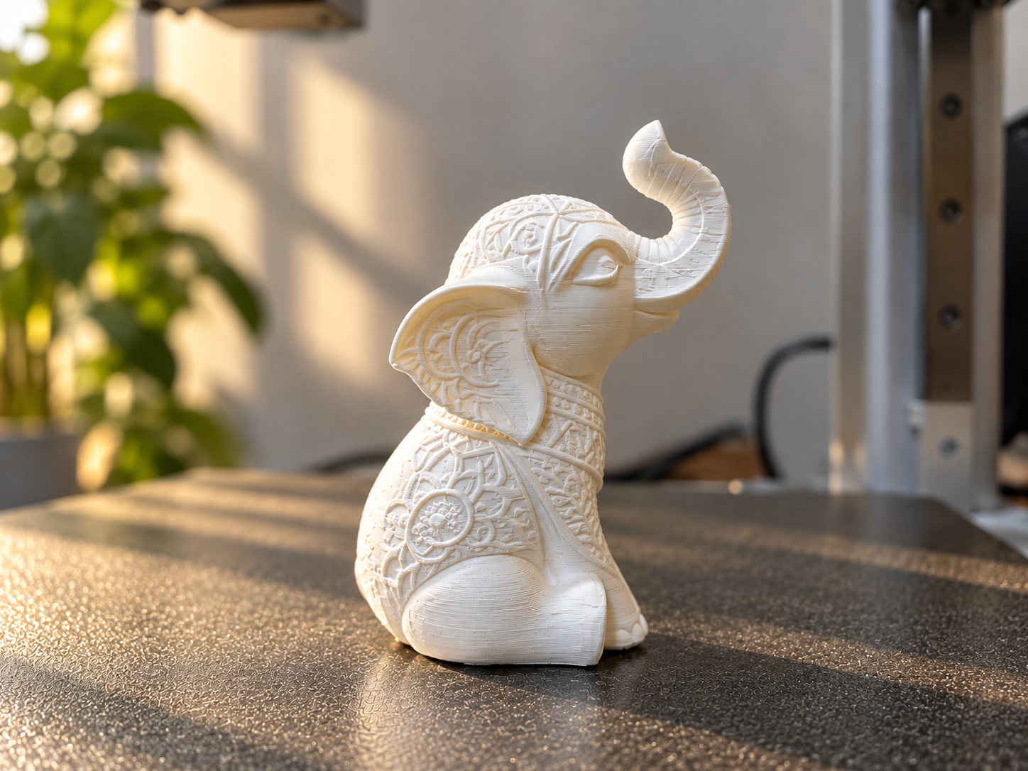 Ornate Elephant Figurine
