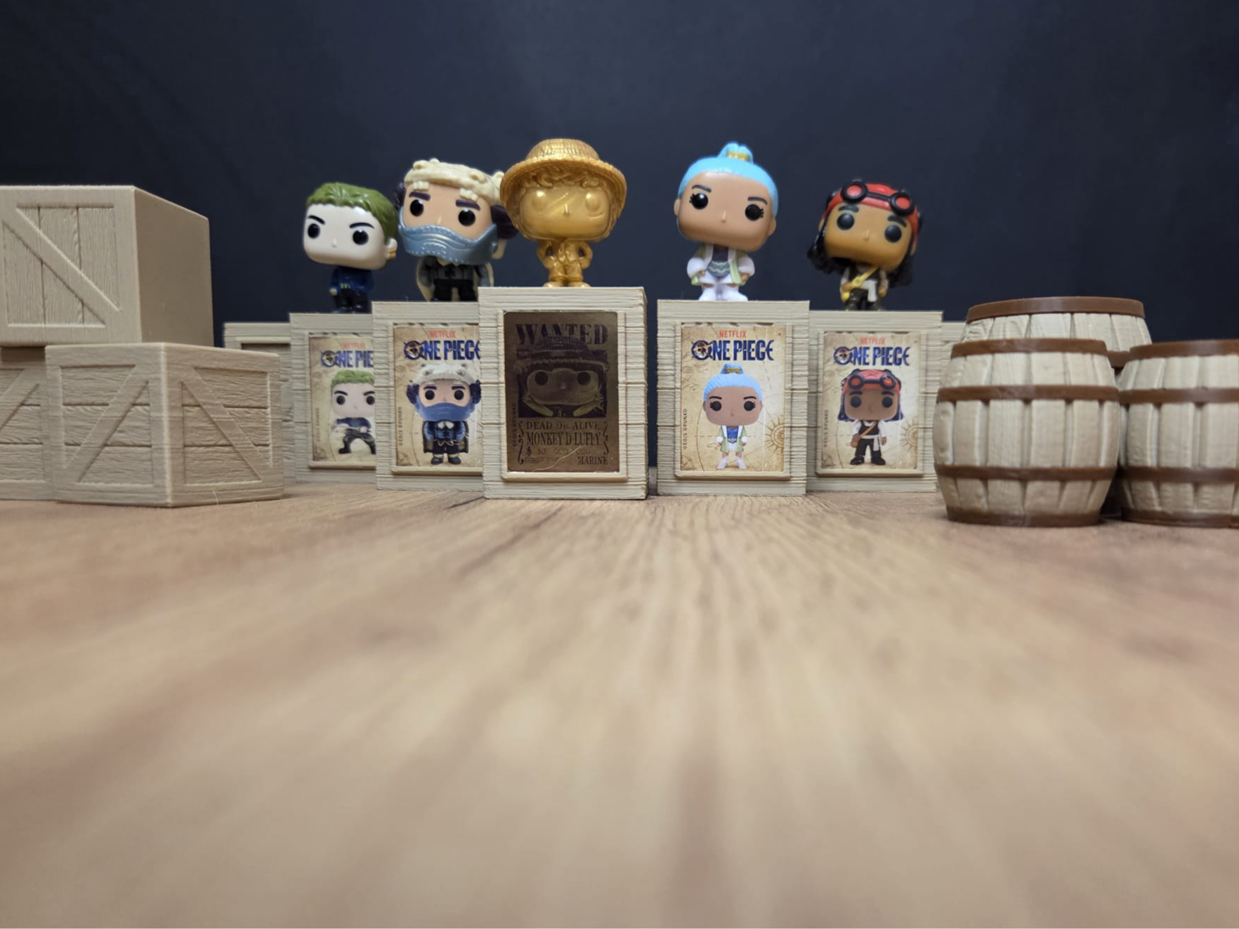 Kinder Joy Funko One Piece Figure chest and barrel