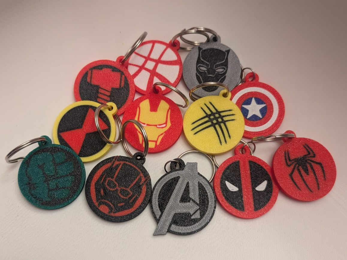 Marvel Superhero Keychains