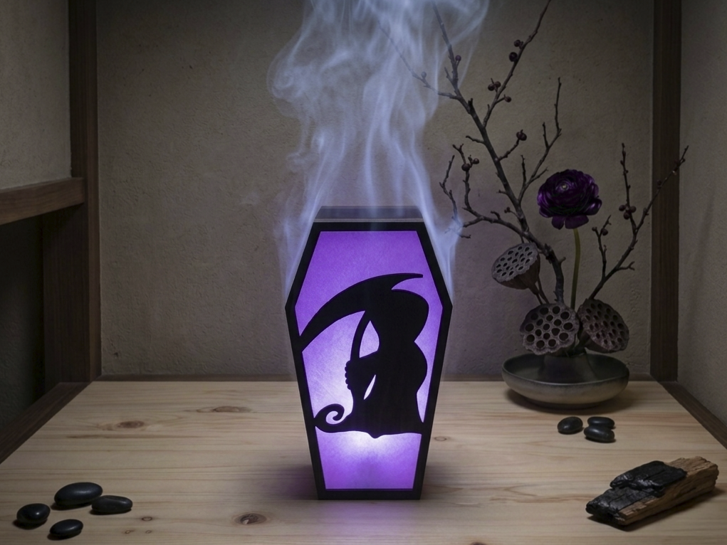 Aura Collection - Glowing Reaper Coffin Halloween