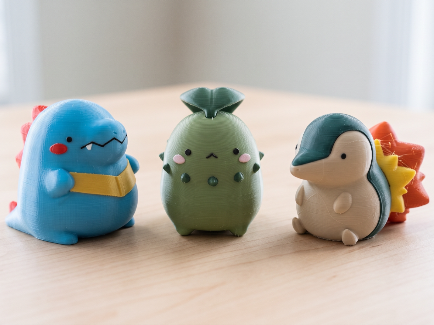 Chubby Totodile Chikorita Cyndaquil Pokemon toys