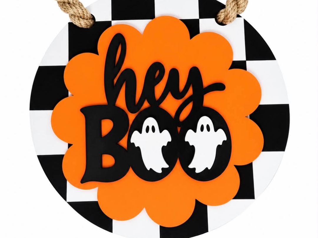 Hey Boo Door Hanger