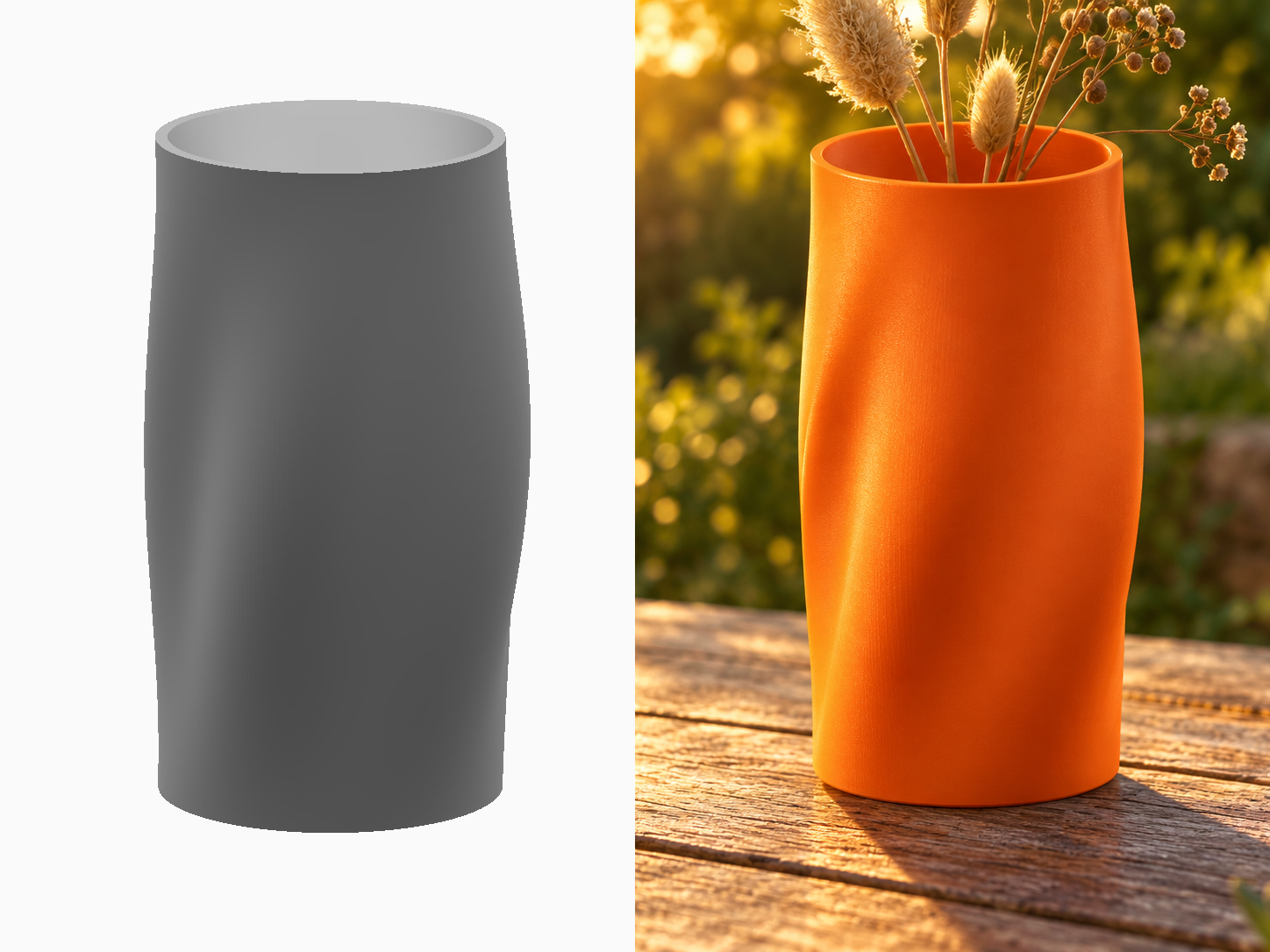 Shell Fan Vase – Easy FDM Print