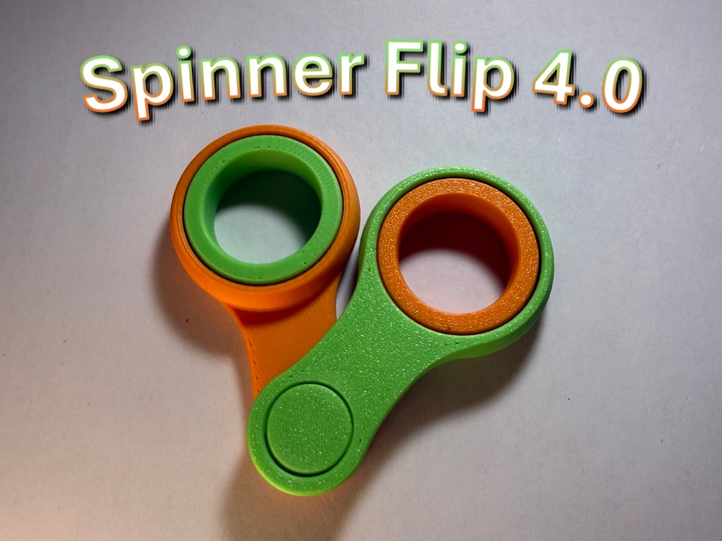 Spinner Flip 4.0 - Hidden-Pin Modular Flip Fidget