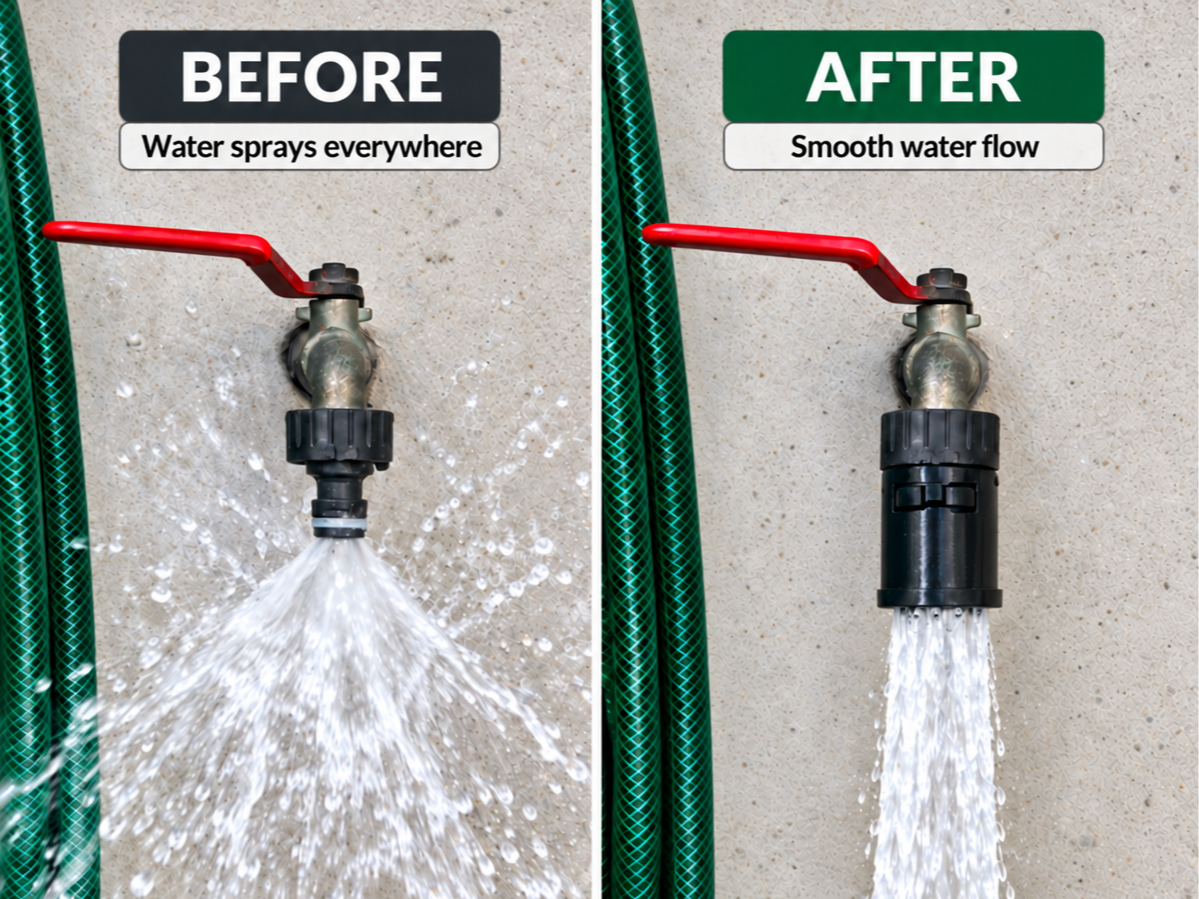 FlowLock Quick Release Splash-Free Faucet Adapter