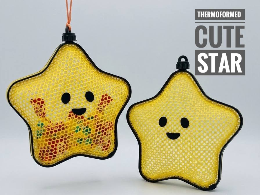 Thermoformed cute star