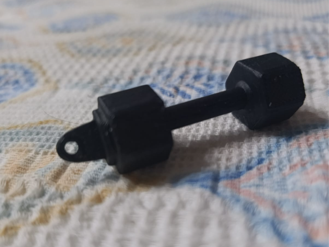Dumbell Keychain