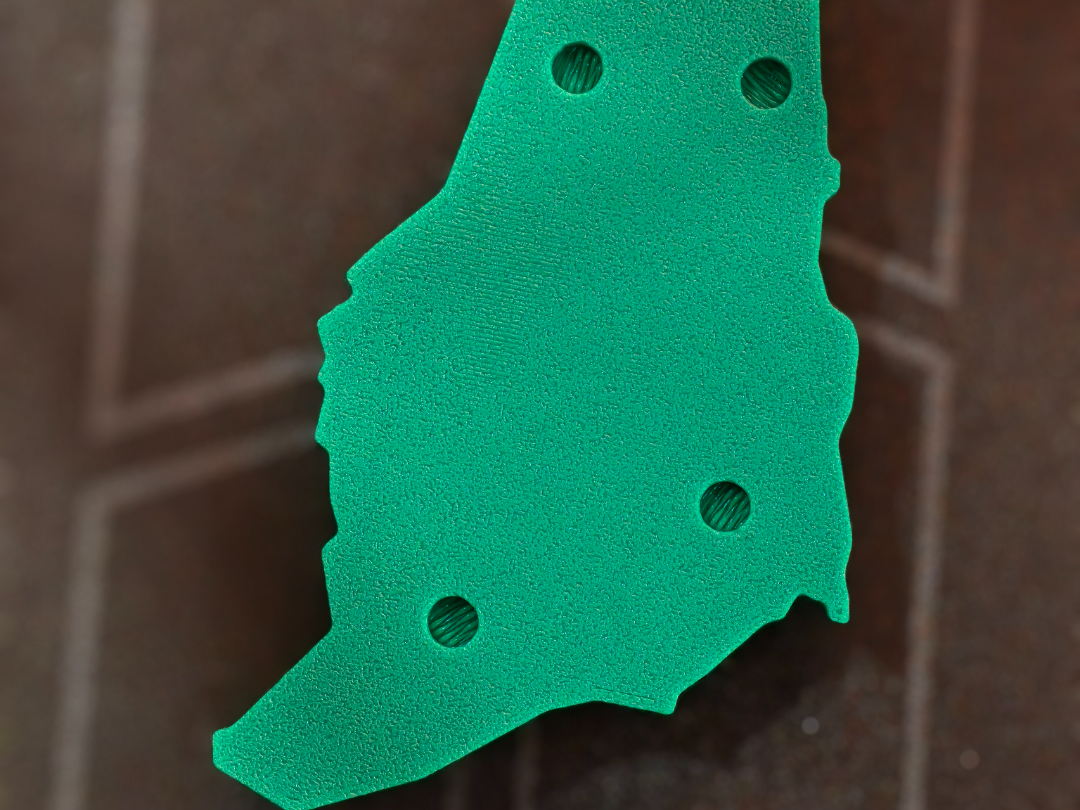 Saudi Map with heart magnet and NFC