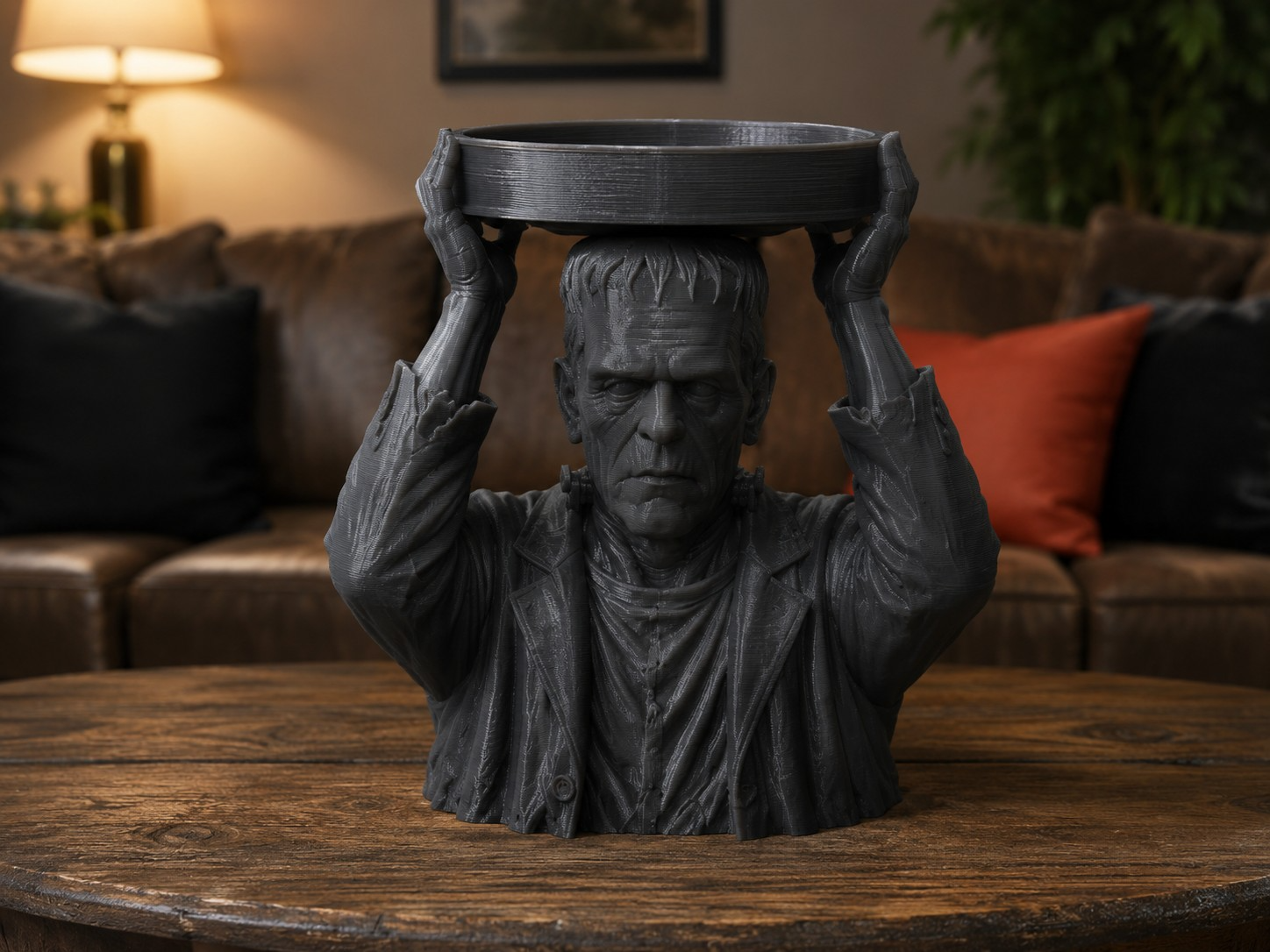 Frankenstein 3-Wick Candle Holder