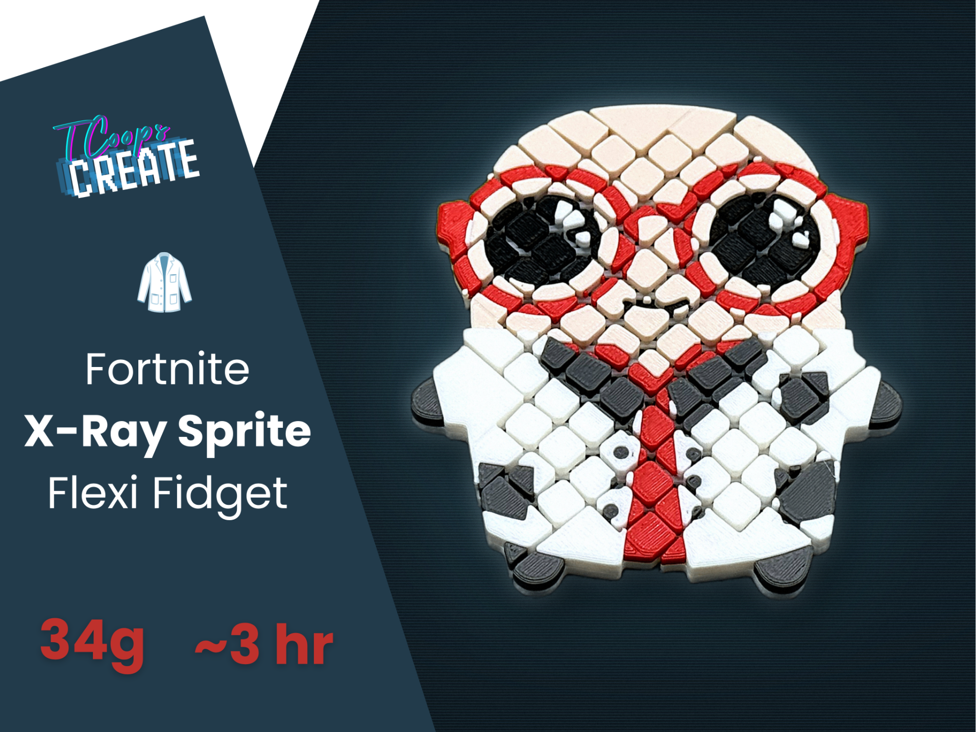 Fortnite X-Ray Sprite - Flexi Fidget Mesh Toy