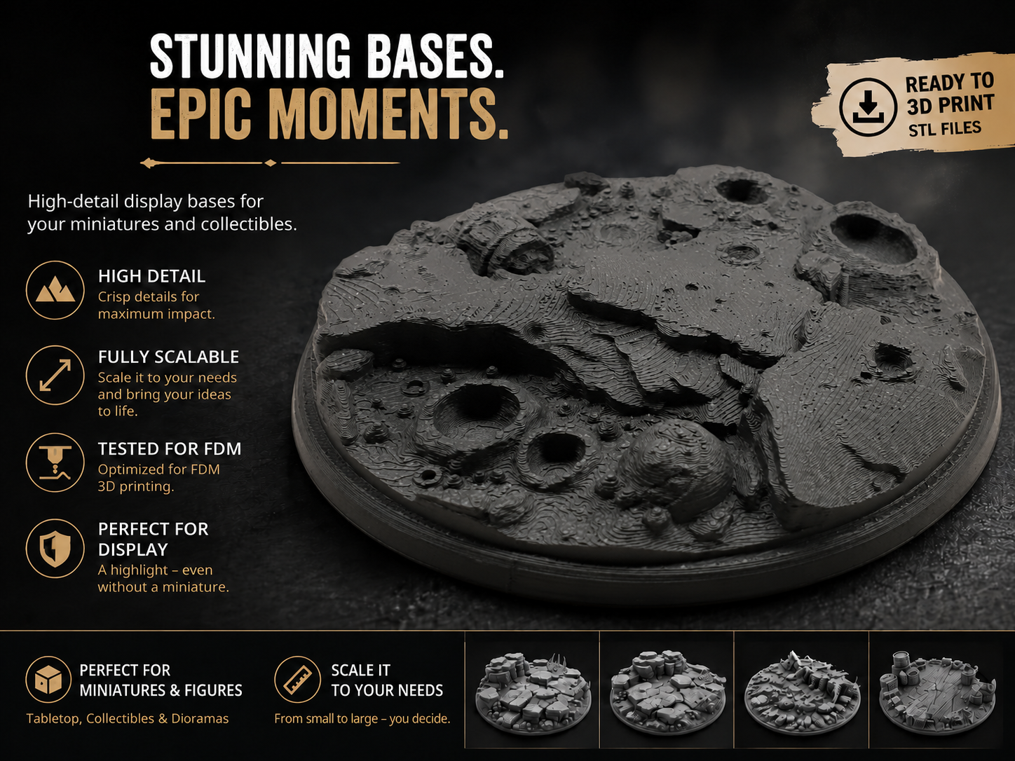 Base|Terrain|Diorama - Lunar Wasteland