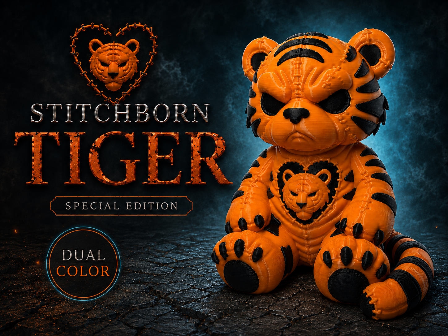 Stitchborn Tiger – Printed with colorFabb