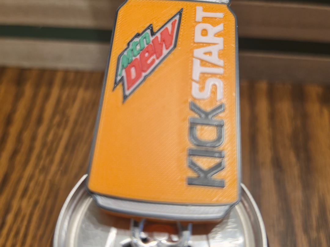 Orange Kickstart Can Tab Opener/Nail Saver
