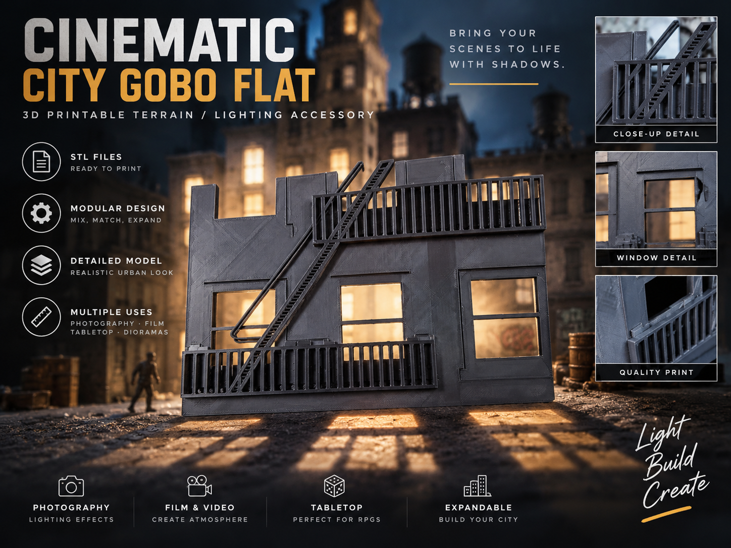 Cinematic City Gobo Flat