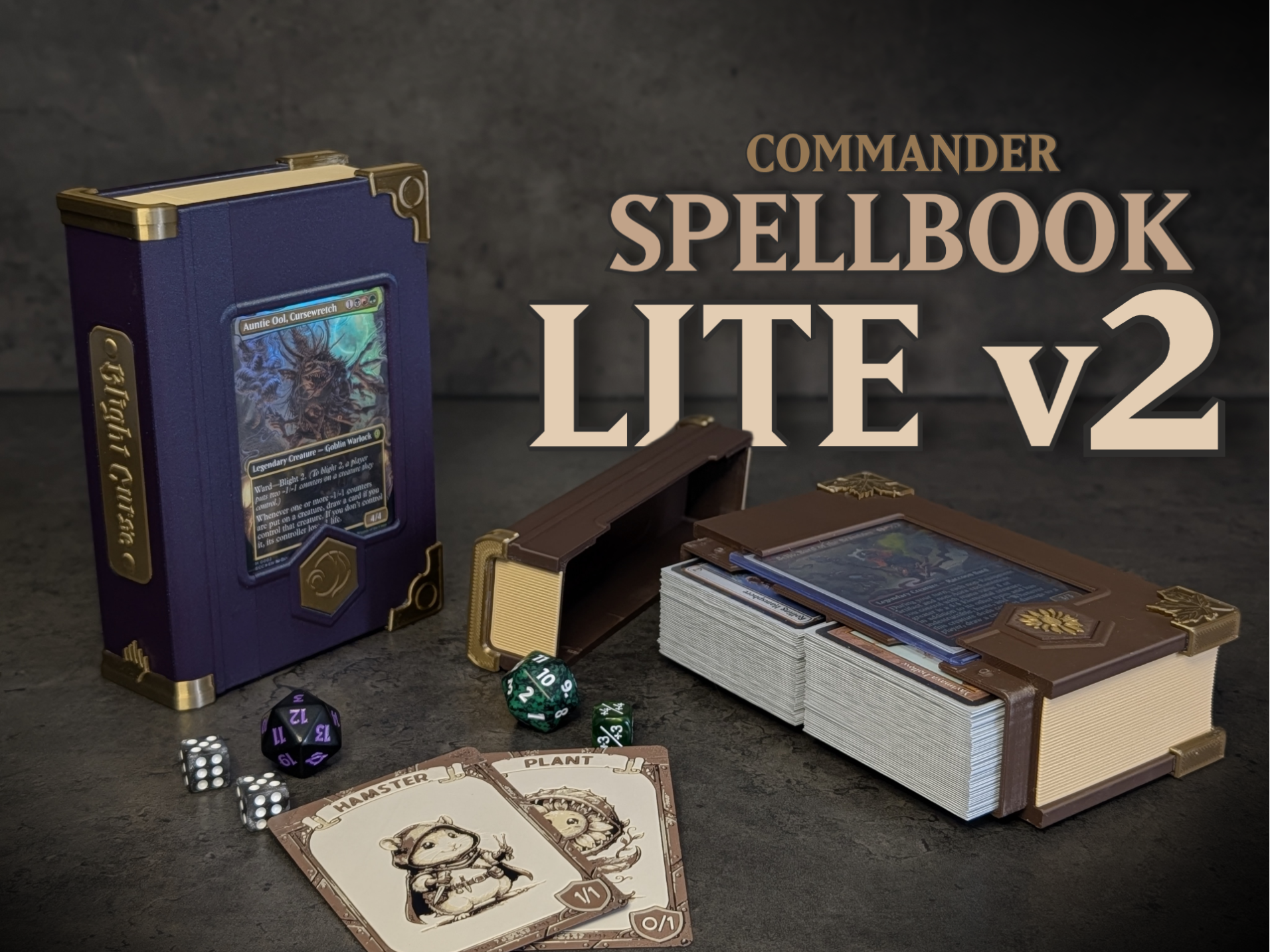 Spellbook LITE V2 - MTG commander deck box