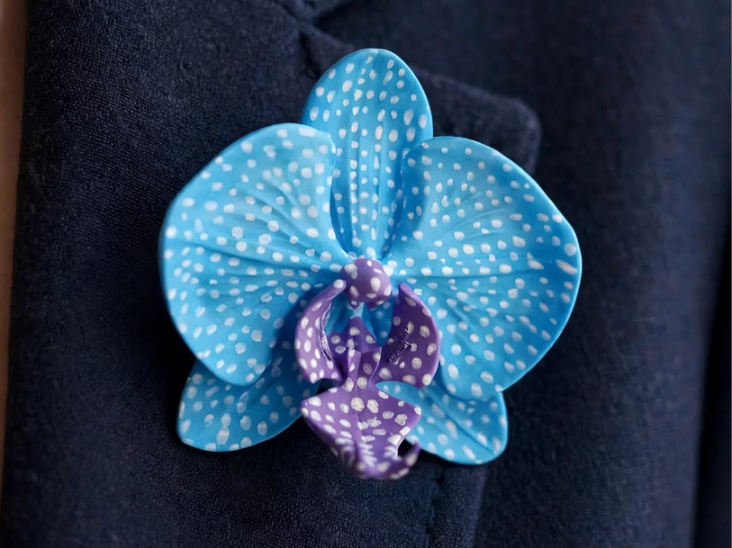 Broche Orquídea infinita