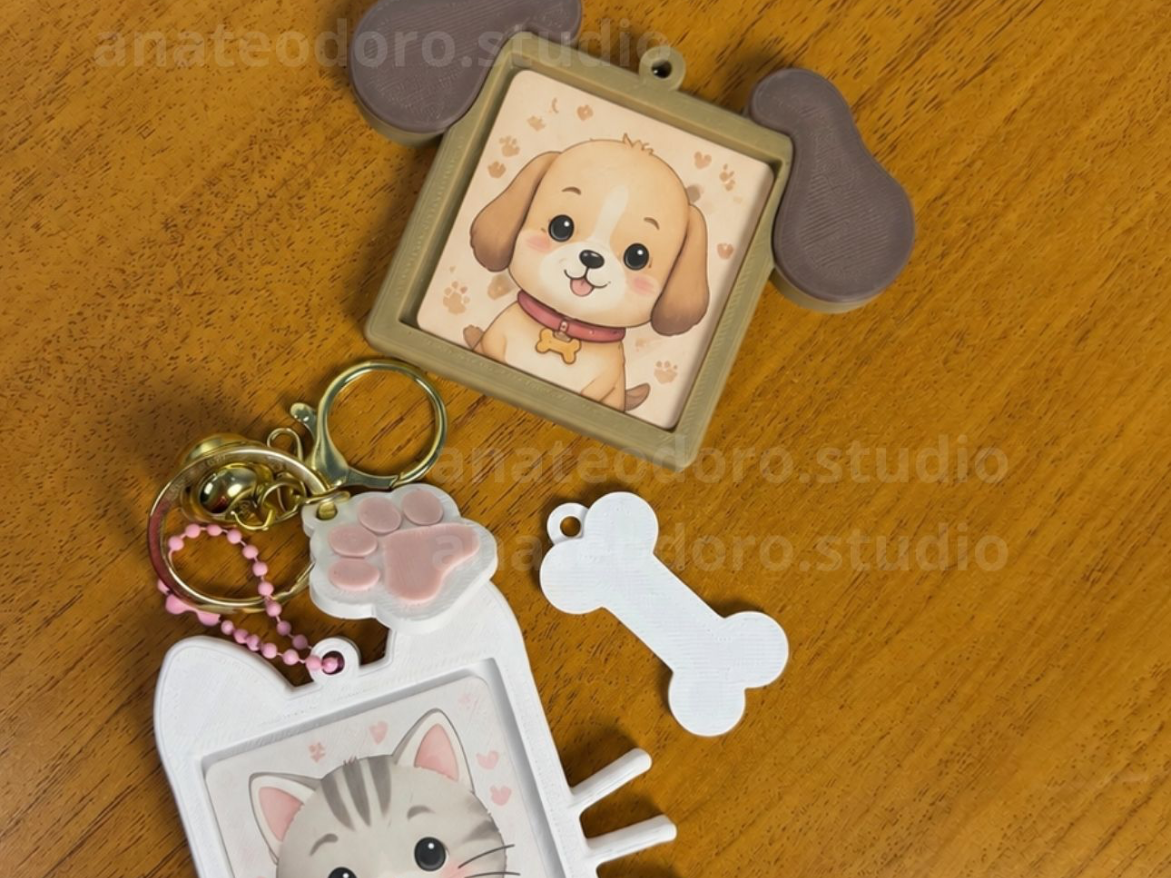Porta Bottons Quadrado Pets