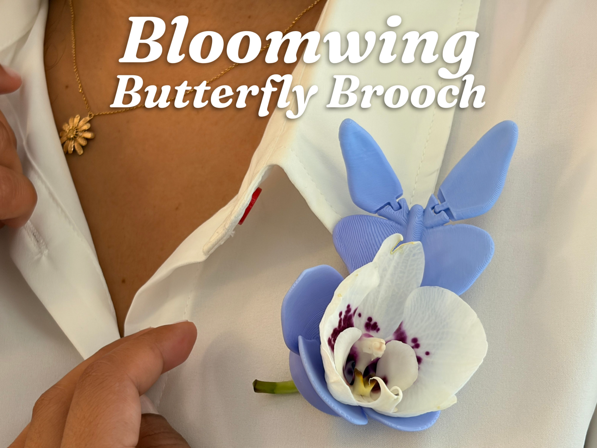 Bloomwing - Butterfly magnet brooch