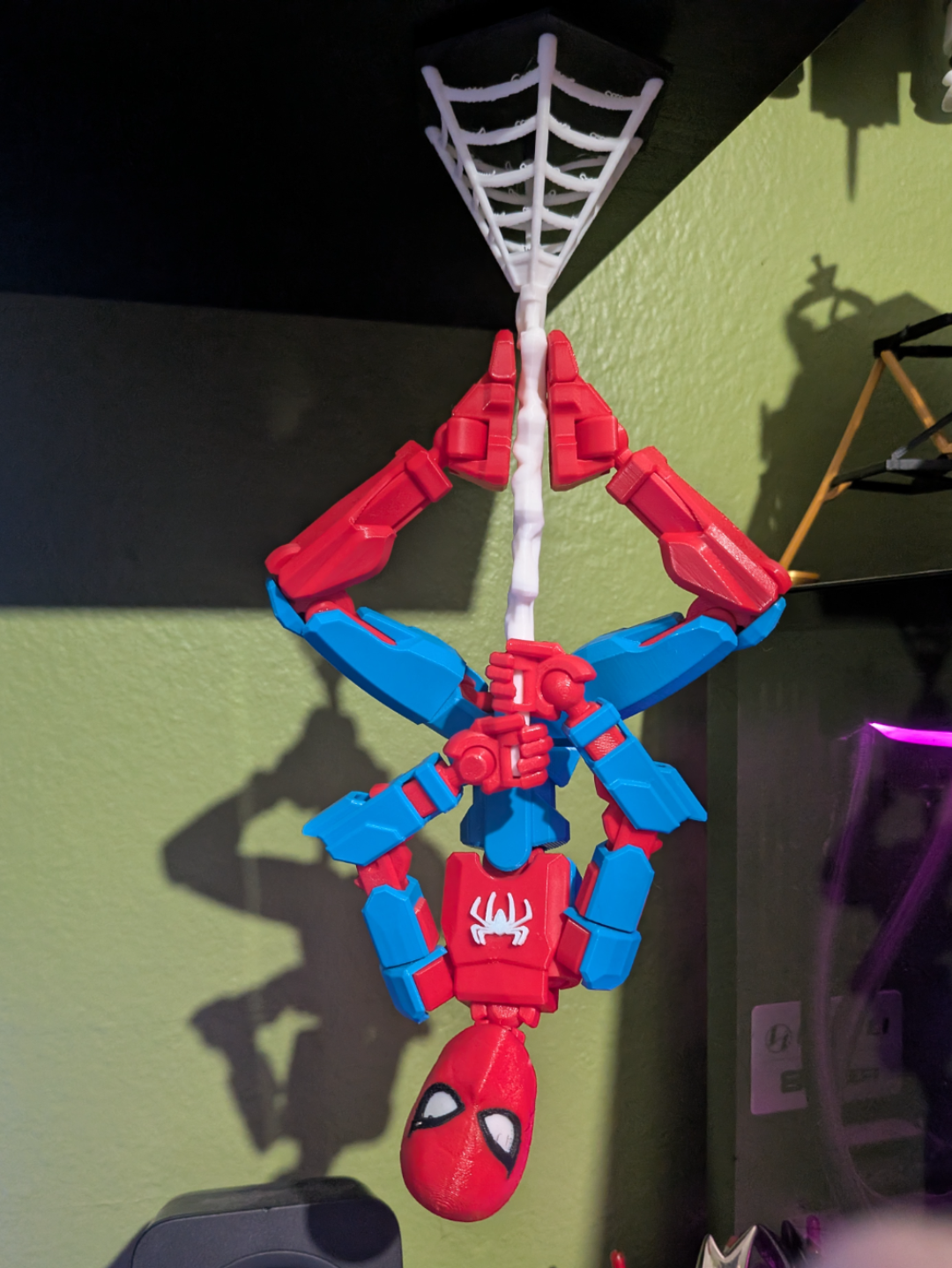 Dummy 13 Spider-Man webbing