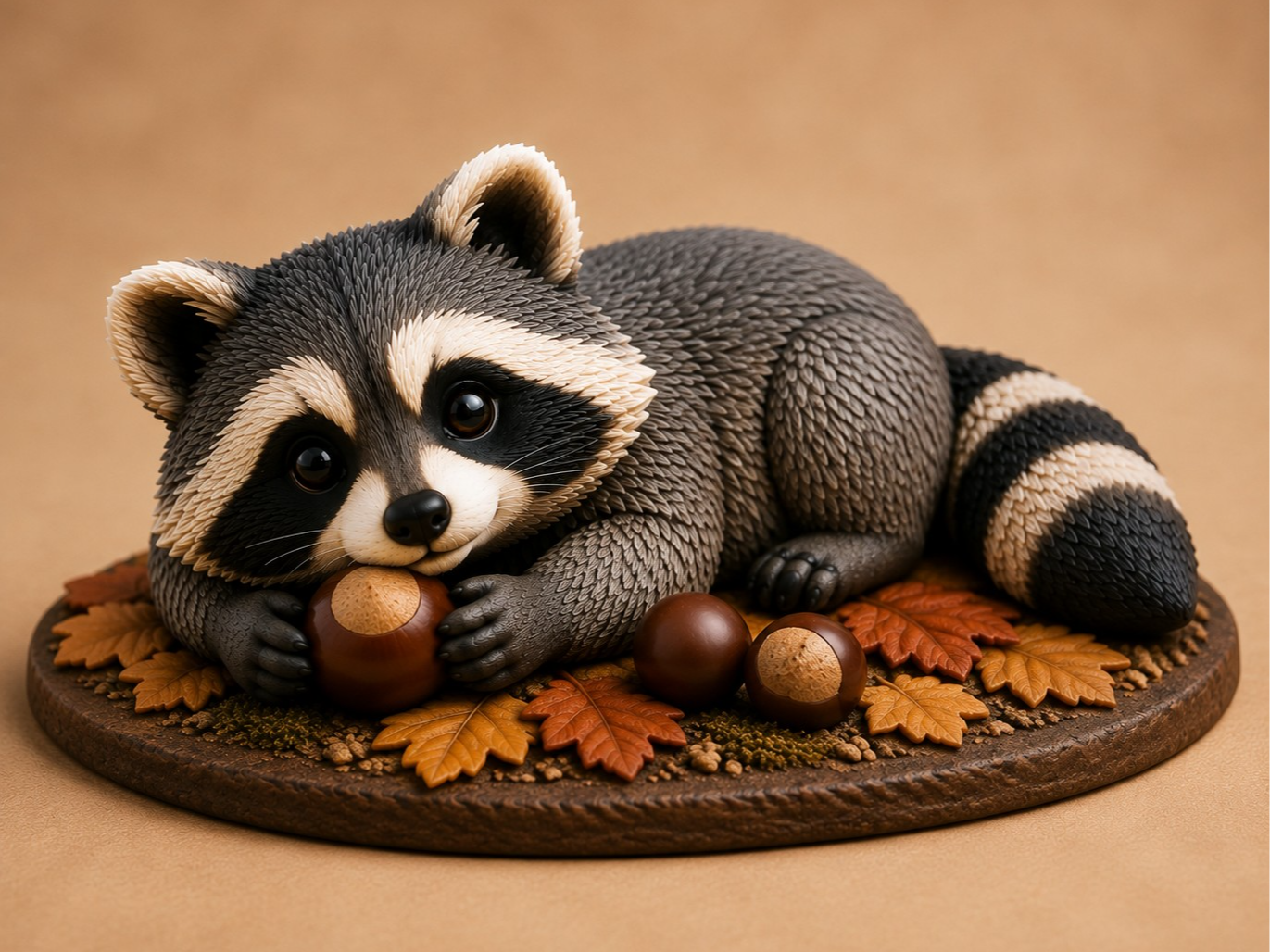 Acorn Nap Raccoon