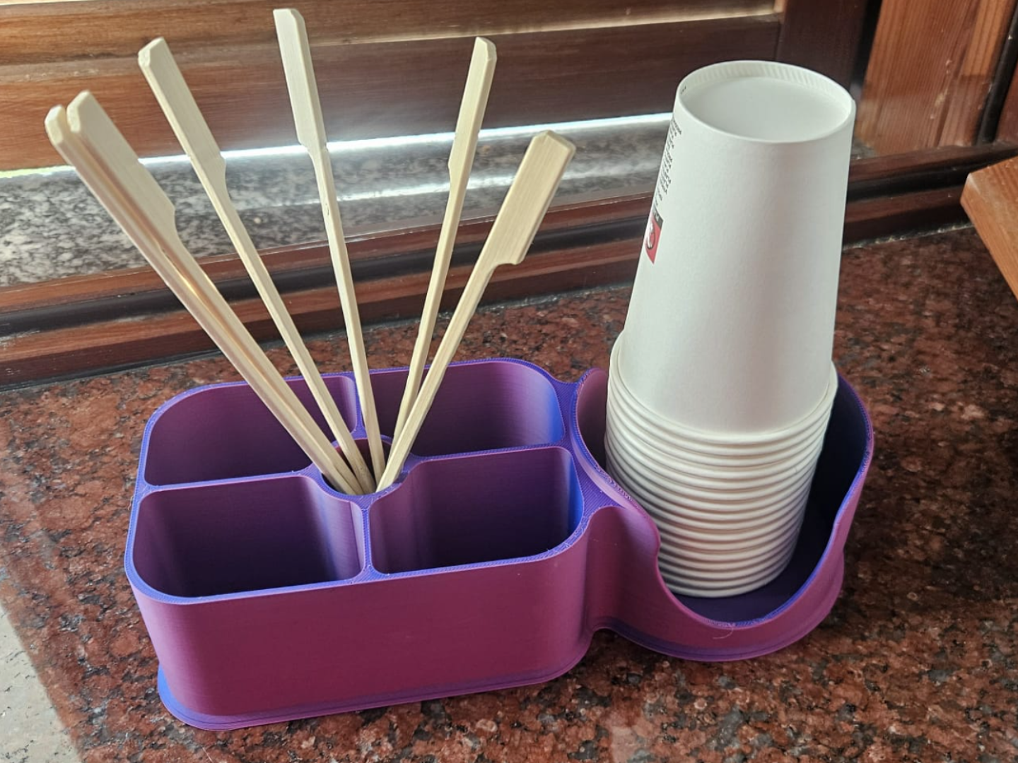 Holder for Coffee & Cutlery Caddy