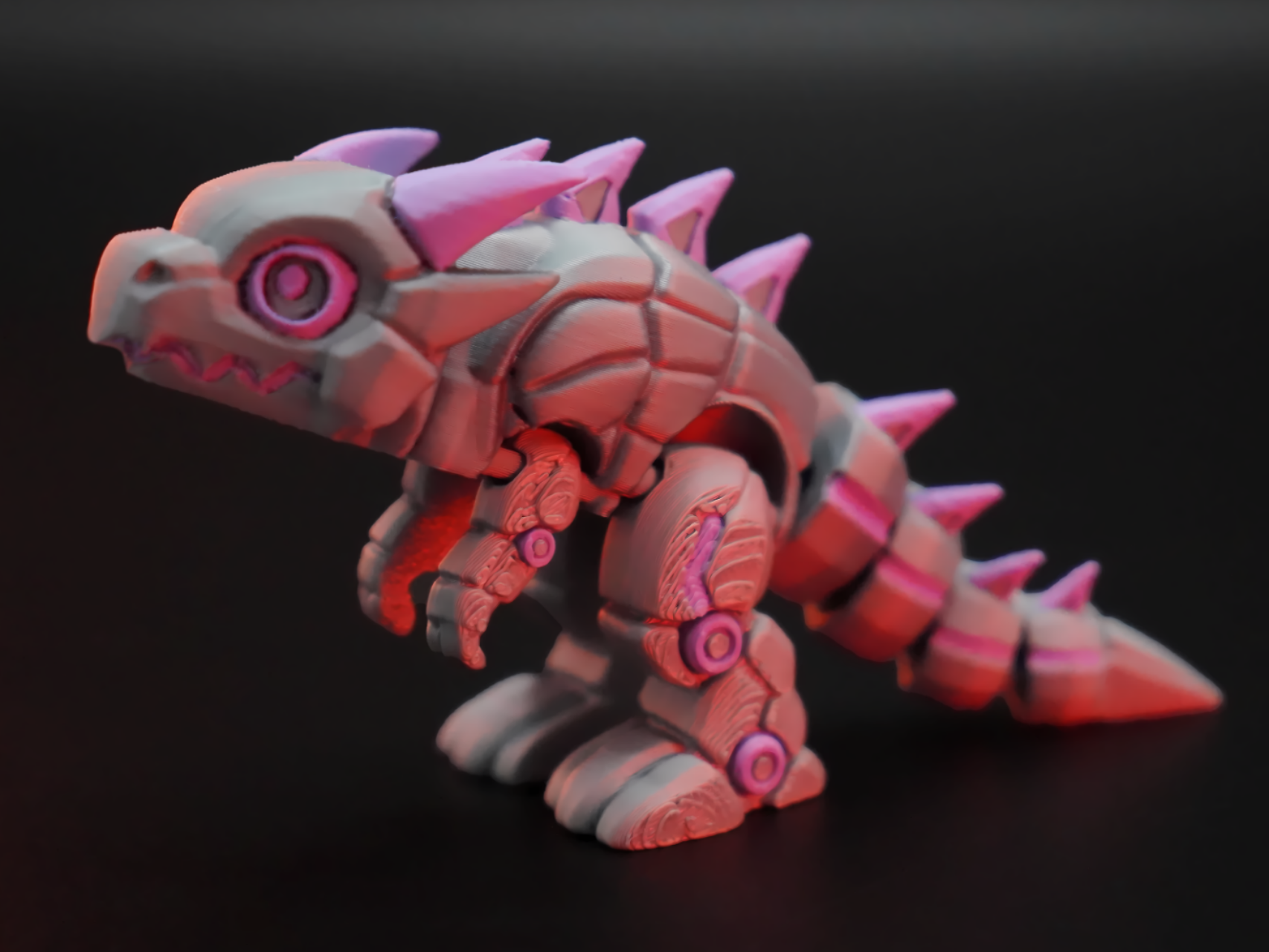 Cyberpunk Robotic T-Rex Dinosaur